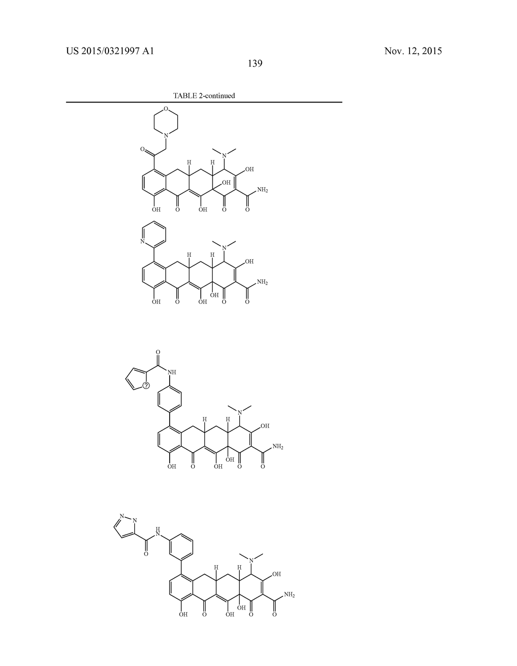 METHODS OF USING SUBSTITUTED TETRACYCLINE COMPOUNDS TO MODULATE RNA - diagram, schematic, and image 141