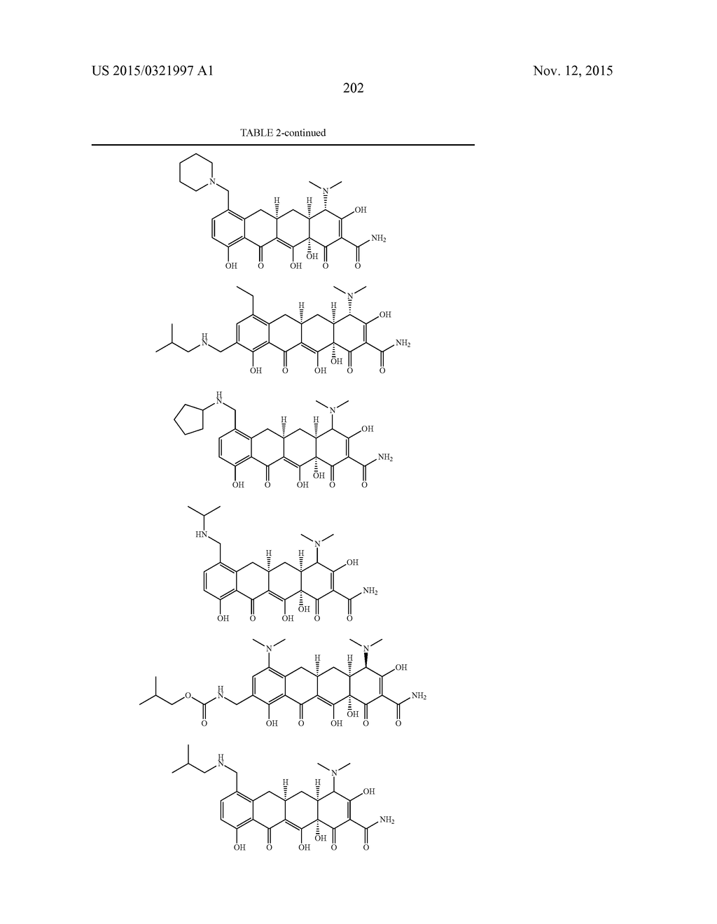 METHODS OF USING SUBSTITUTED TETRACYCLINE COMPOUNDS TO MODULATE RNA - diagram, schematic, and image 204