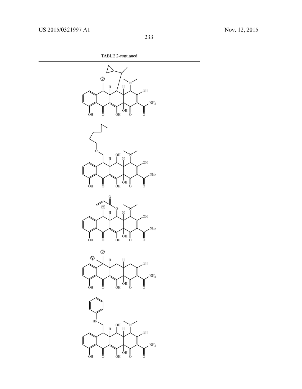 METHODS OF USING SUBSTITUTED TETRACYCLINE COMPOUNDS TO MODULATE RNA - diagram, schematic, and image 235