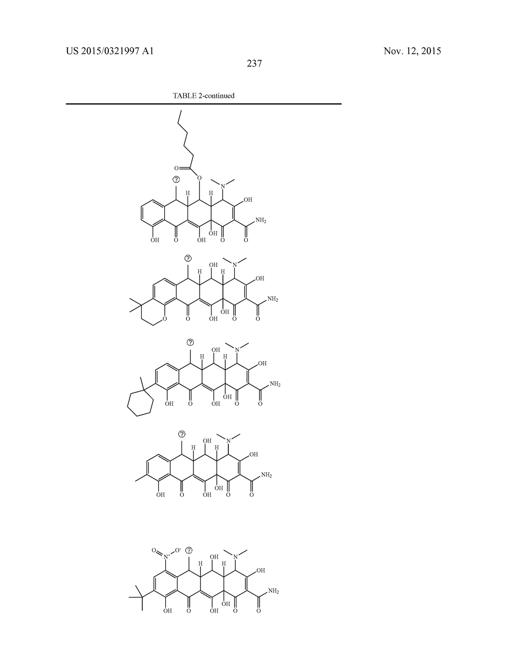 METHODS OF USING SUBSTITUTED TETRACYCLINE COMPOUNDS TO MODULATE RNA - diagram, schematic, and image 239