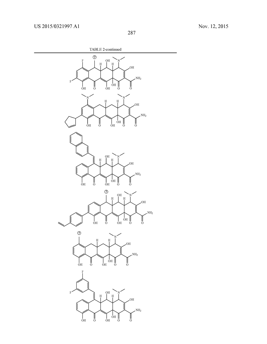 METHODS OF USING SUBSTITUTED TETRACYCLINE COMPOUNDS TO MODULATE RNA - diagram, schematic, and image 289