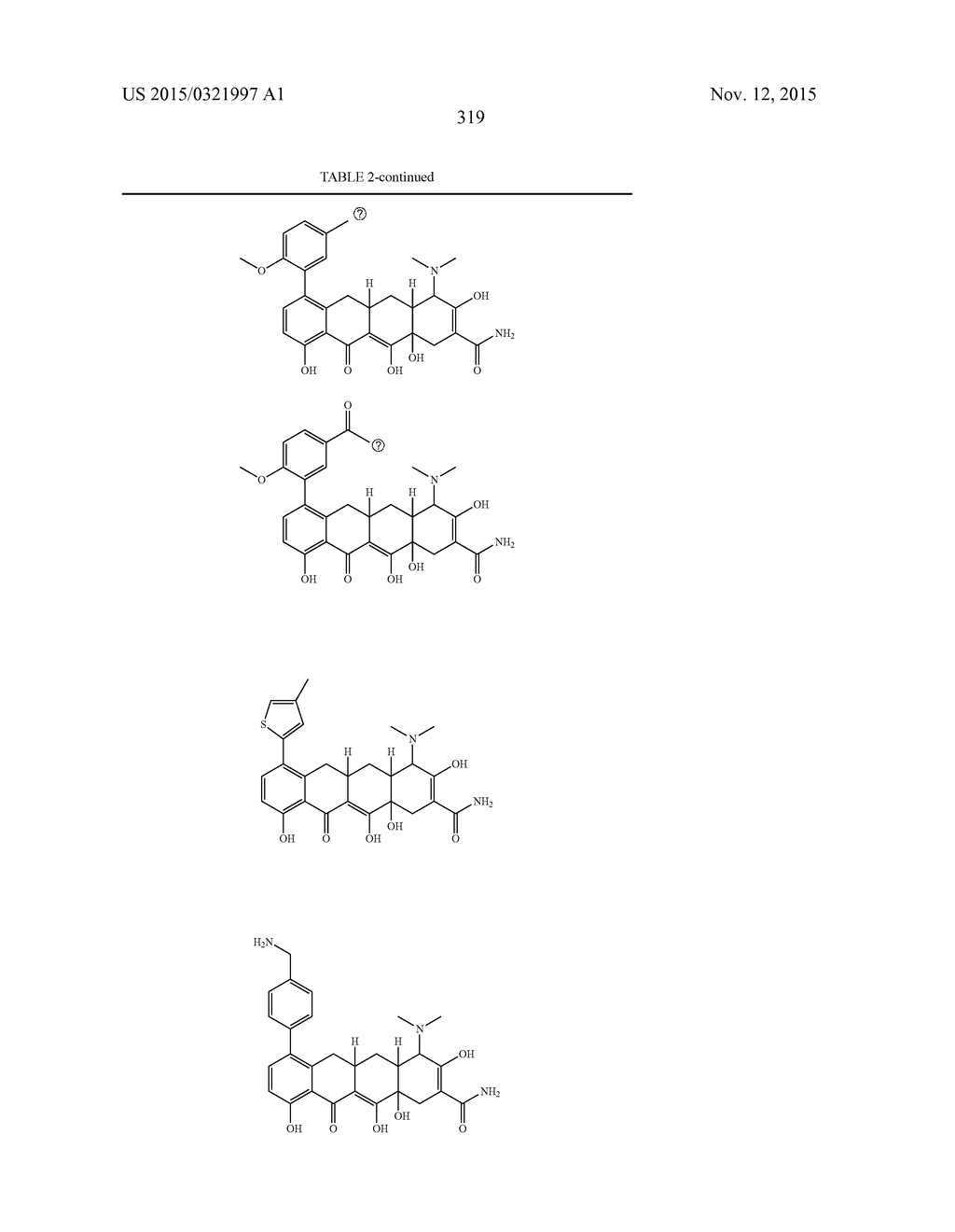 METHODS OF USING SUBSTITUTED TETRACYCLINE COMPOUNDS TO MODULATE RNA - diagram, schematic, and image 321