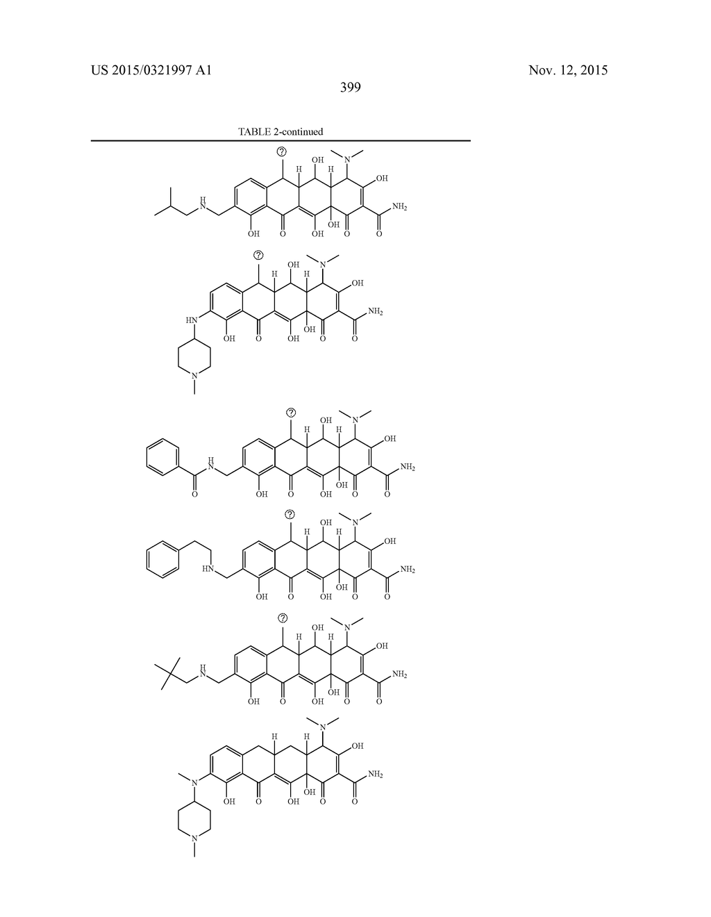 METHODS OF USING SUBSTITUTED TETRACYCLINE COMPOUNDS TO MODULATE RNA - diagram, schematic, and image 401