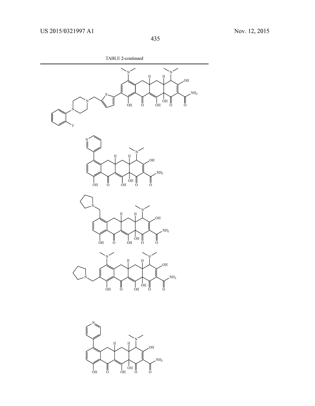 METHODS OF USING SUBSTITUTED TETRACYCLINE COMPOUNDS TO MODULATE RNA - diagram, schematic, and image 437