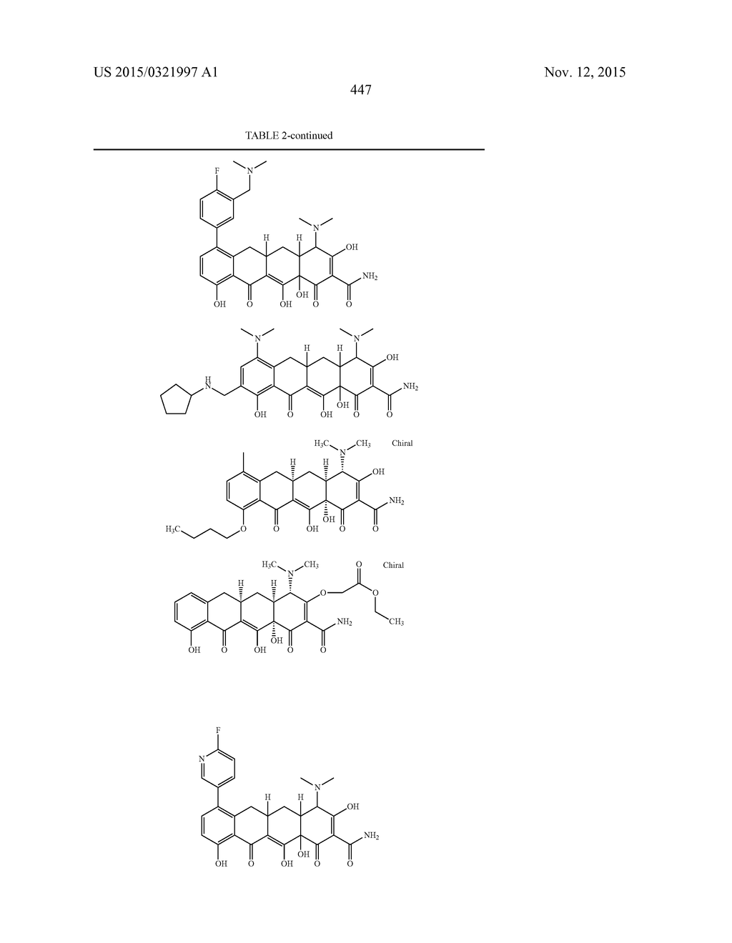 METHODS OF USING SUBSTITUTED TETRACYCLINE COMPOUNDS TO MODULATE RNA - diagram, schematic, and image 449