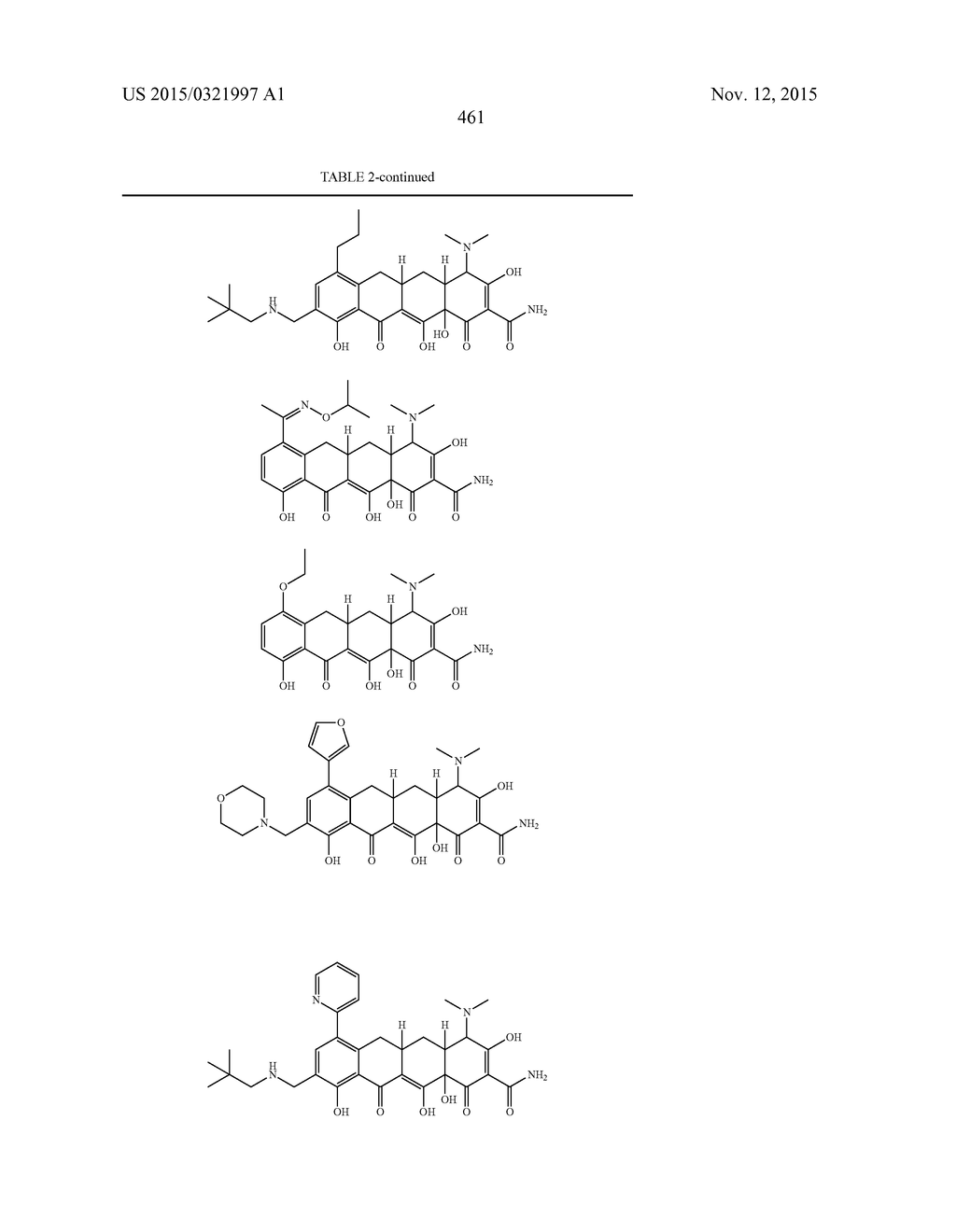 METHODS OF USING SUBSTITUTED TETRACYCLINE COMPOUNDS TO MODULATE RNA - diagram, schematic, and image 463