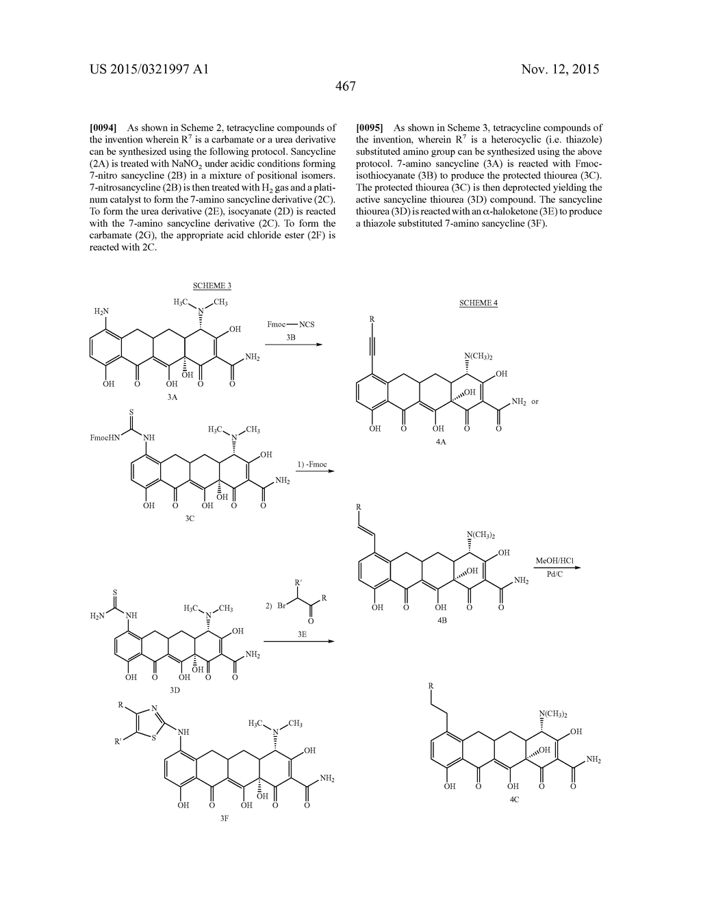 METHODS OF USING SUBSTITUTED TETRACYCLINE COMPOUNDS TO MODULATE RNA - diagram, schematic, and image 469