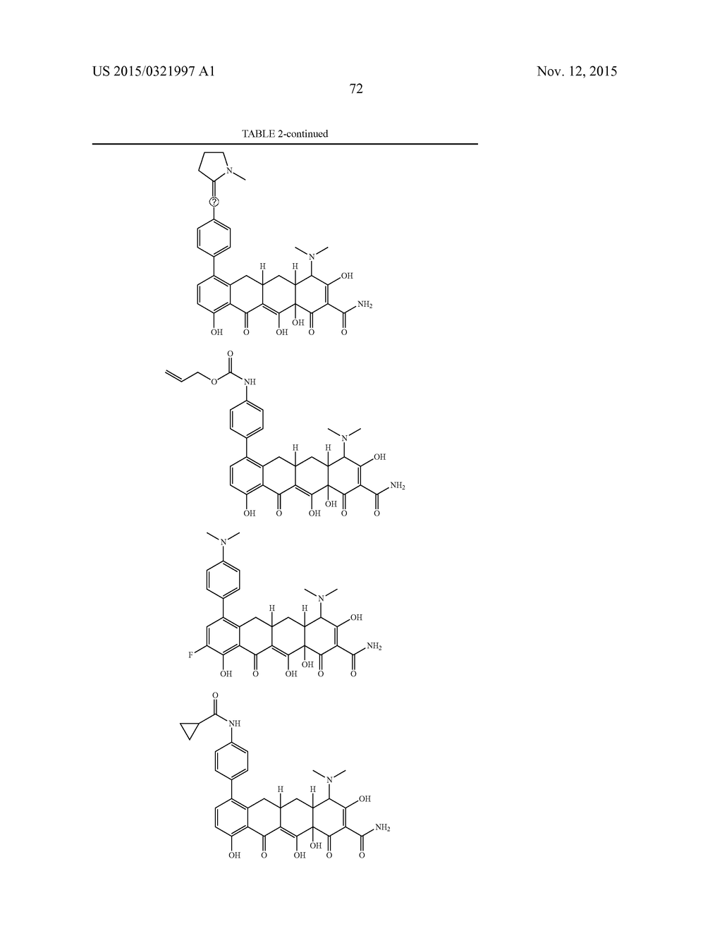 METHODS OF USING SUBSTITUTED TETRACYCLINE COMPOUNDS TO MODULATE RNA - diagram, schematic, and image 74