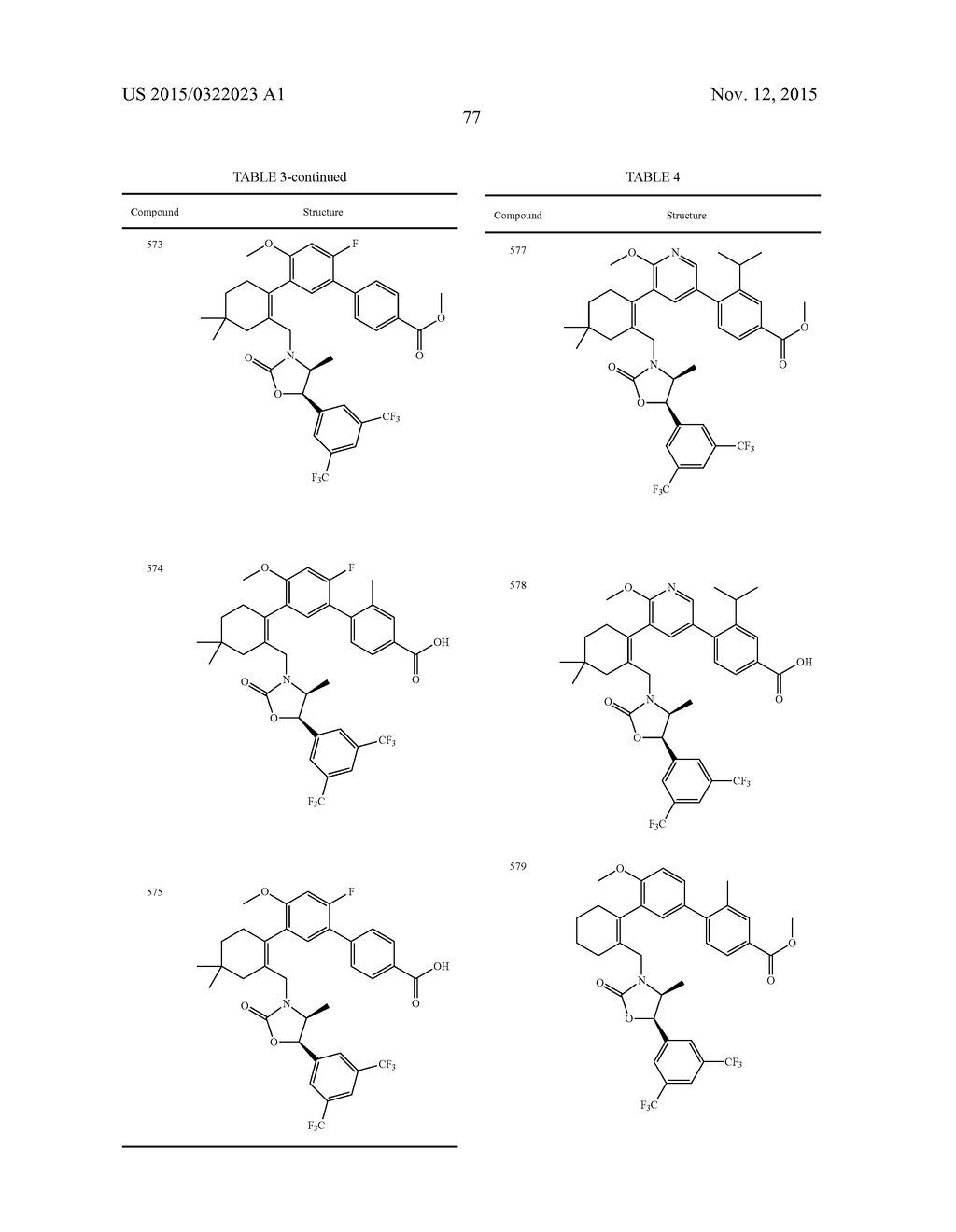 Biaryl- or Heterocyclic Biaryl-Substituted Cyclohexene Derivative     Compounds as CETP Inhibitors - diagram, schematic, and image 78