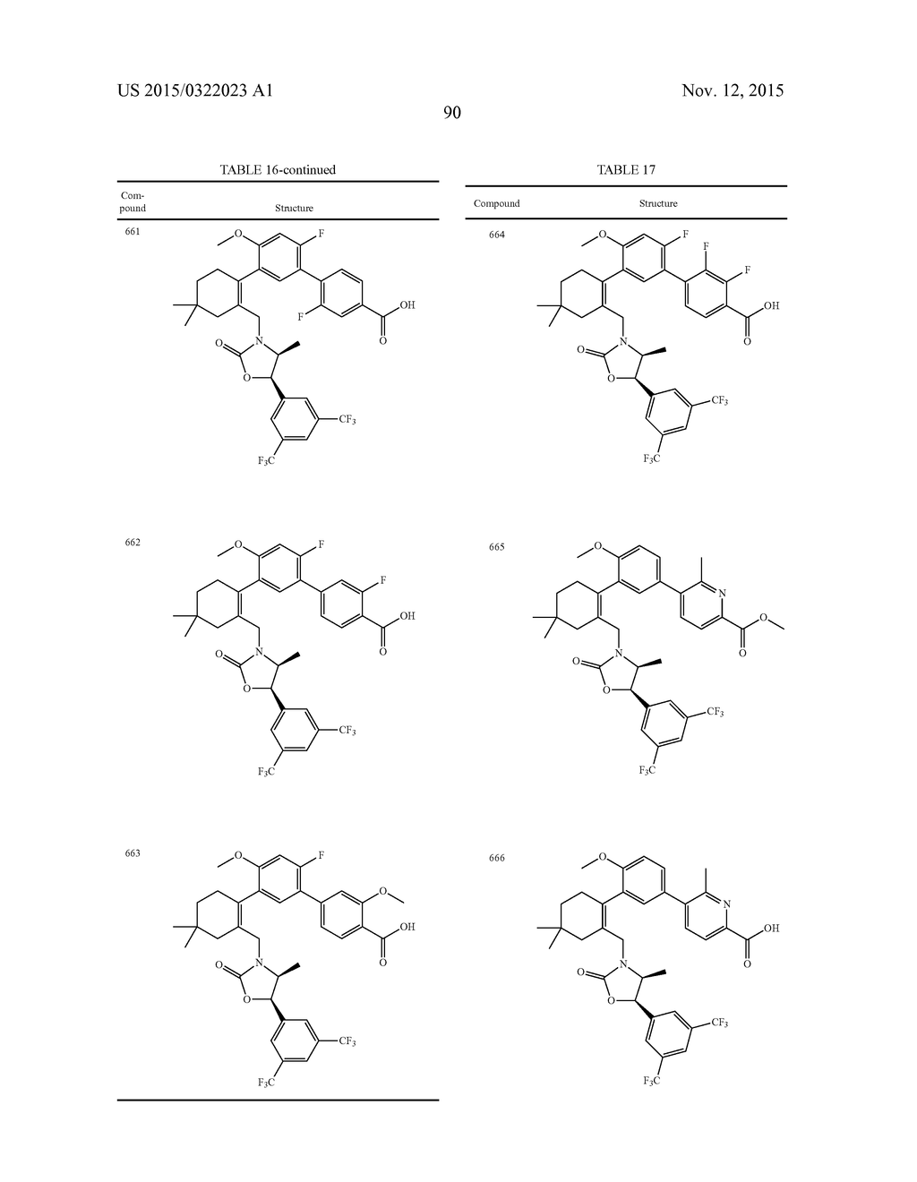 Biaryl- or Heterocyclic Biaryl-Substituted Cyclohexene Derivative     Compounds as CETP Inhibitors - diagram, schematic, and image 91