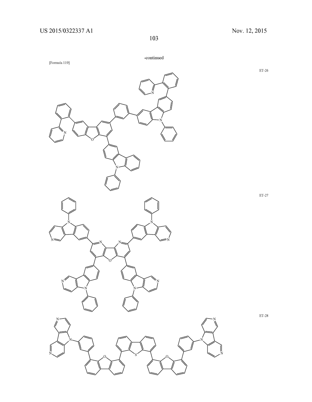 MATERIAL FOR ORGANIC ELECTROLUMINESCENT ELEMENT, ORGANIC     ELECTROLUMINESCENT ELEMENT, ILLUMINATION DEVICE, AND DISPLAY DEVICE - diagram, schematic, and image 109