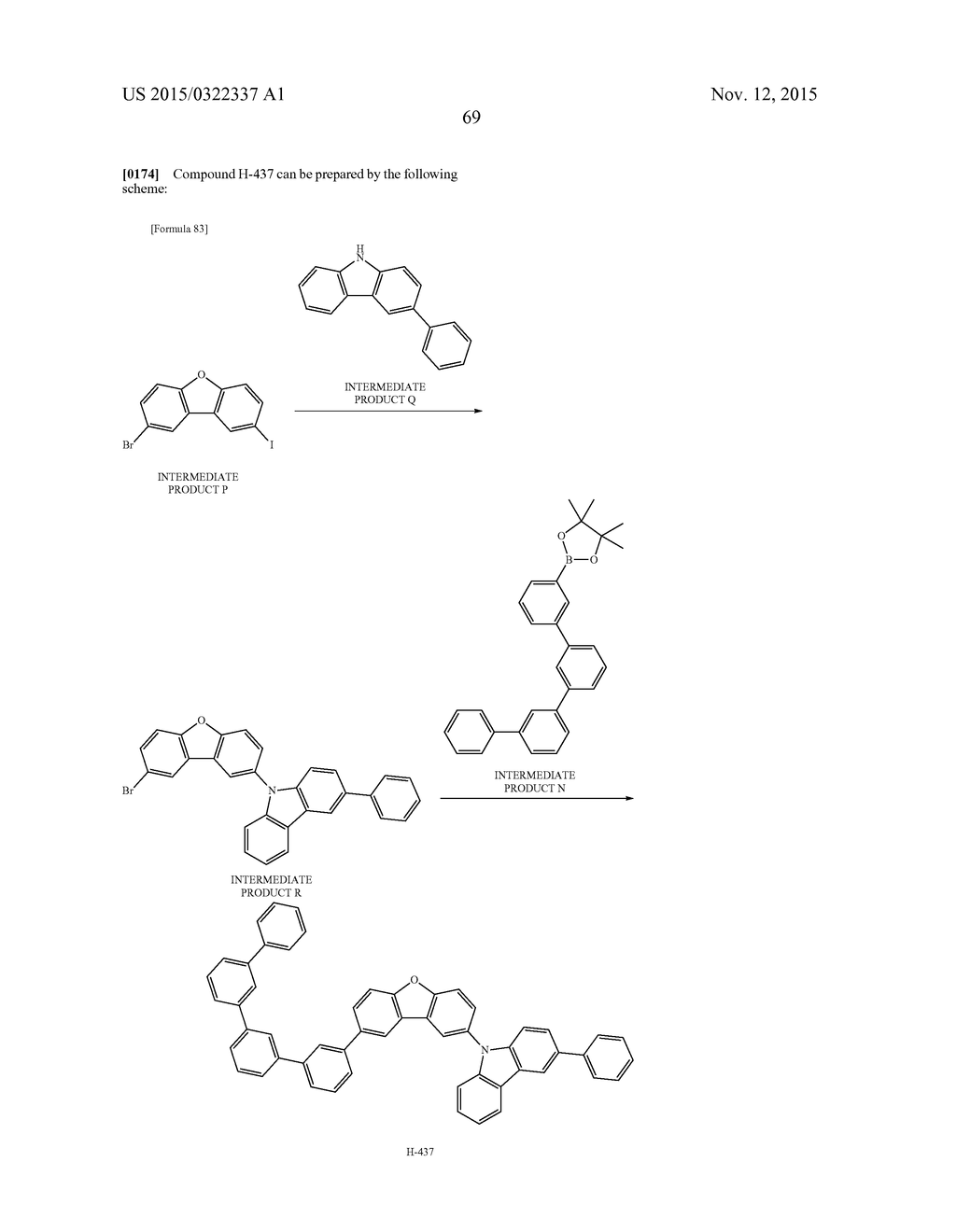 MATERIAL FOR ORGANIC ELECTROLUMINESCENT ELEMENT, ORGANIC     ELECTROLUMINESCENT ELEMENT, ILLUMINATION DEVICE, AND DISPLAY DEVICE - diagram, schematic, and image 75