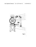 DEVICE IN THE FORM OF A ROTATING THERMOLYSIS REACTOR AND METHOD FOR     OPERATING A REACTOR OF THIS KIND IN AN ARRANGEMENT FOR THE THERMAL     DECOMPOSITION OF BY-PRODUCTS AND WASTE diagram and image