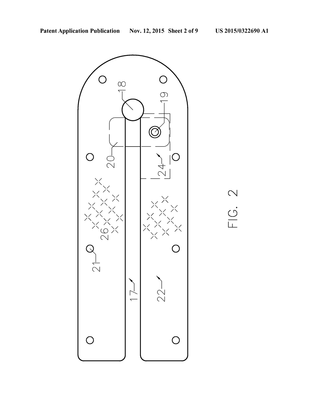 Canopy Leg Hold Down Plate - diagram, schematic, and image 03