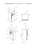 Self-Locking Door and Product Dispensing Enclosure Having a Self-Locking     Door diagram and image