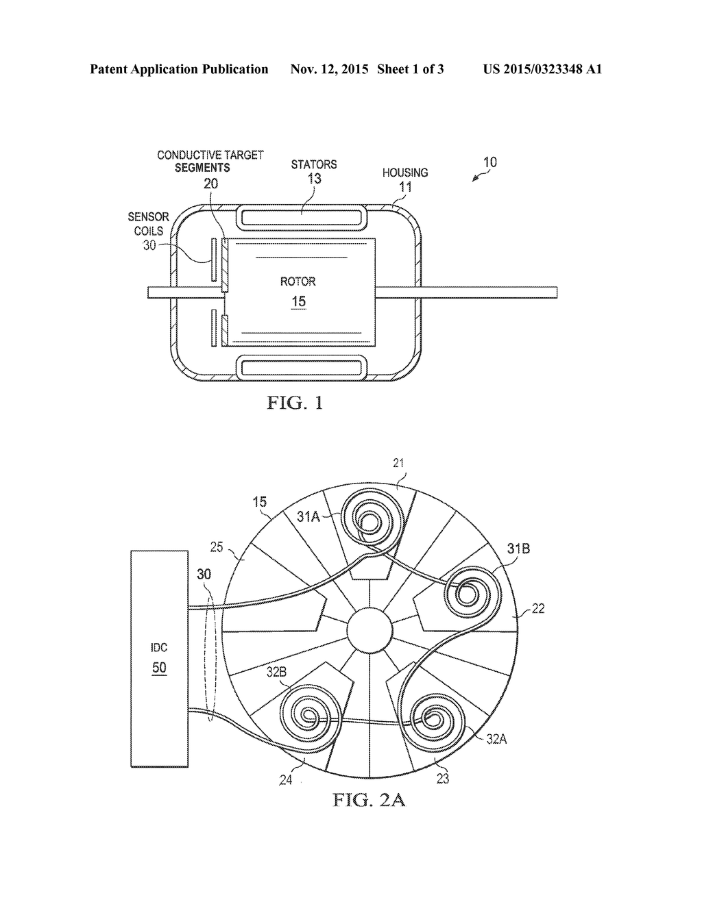 ROTATIONAL SENSING WITH INDUCTIVE SENSOR AND ROTATING AXIAL TARGET SURFACE - diagram, schematic, and image 02