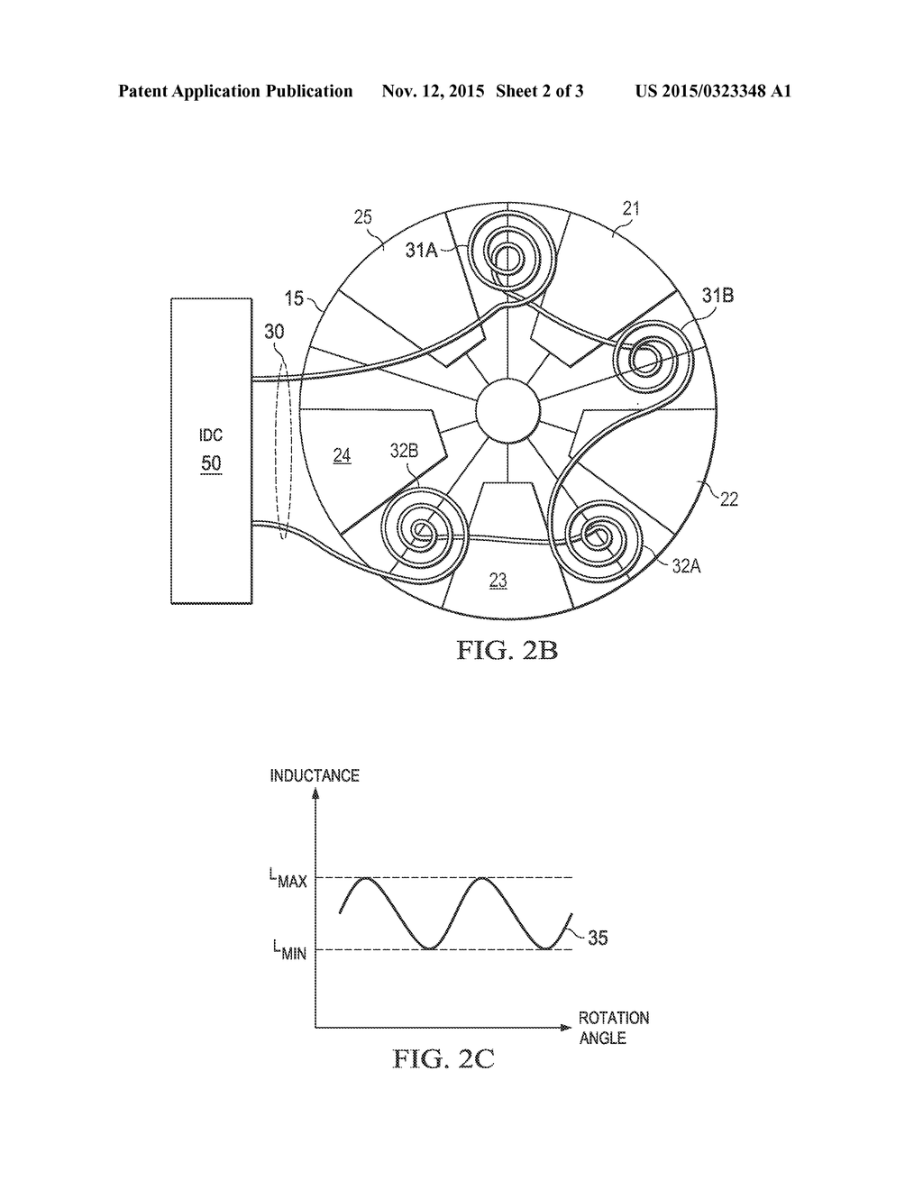 ROTATIONAL SENSING WITH INDUCTIVE SENSOR AND ROTATING AXIAL TARGET SURFACE - diagram, schematic, and image 03