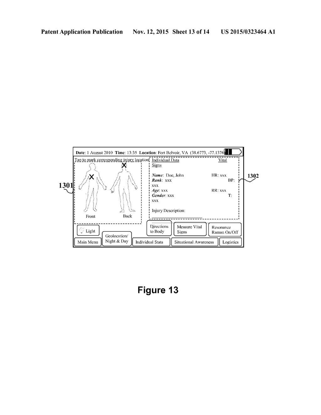 Apparatus based on a Hand-Held Raman Laser Device Integrating Multiple     Functional Systems for Distant Life-Death Determination - diagram, schematic, and image 14