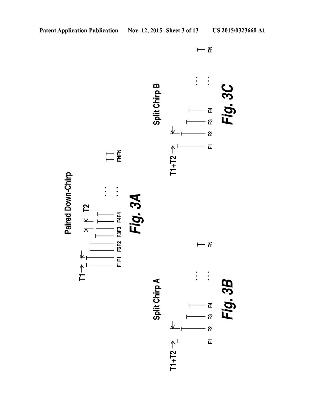 RADAR SYSTEM AND METHOD FOR DETERMINING RANGE, RELATIVE VELOCITY AND     BEARING OF AN OBJECT USING CONTINUOUS-WAVE AND CHIRP SIGNALS - diagram, schematic, and image 04