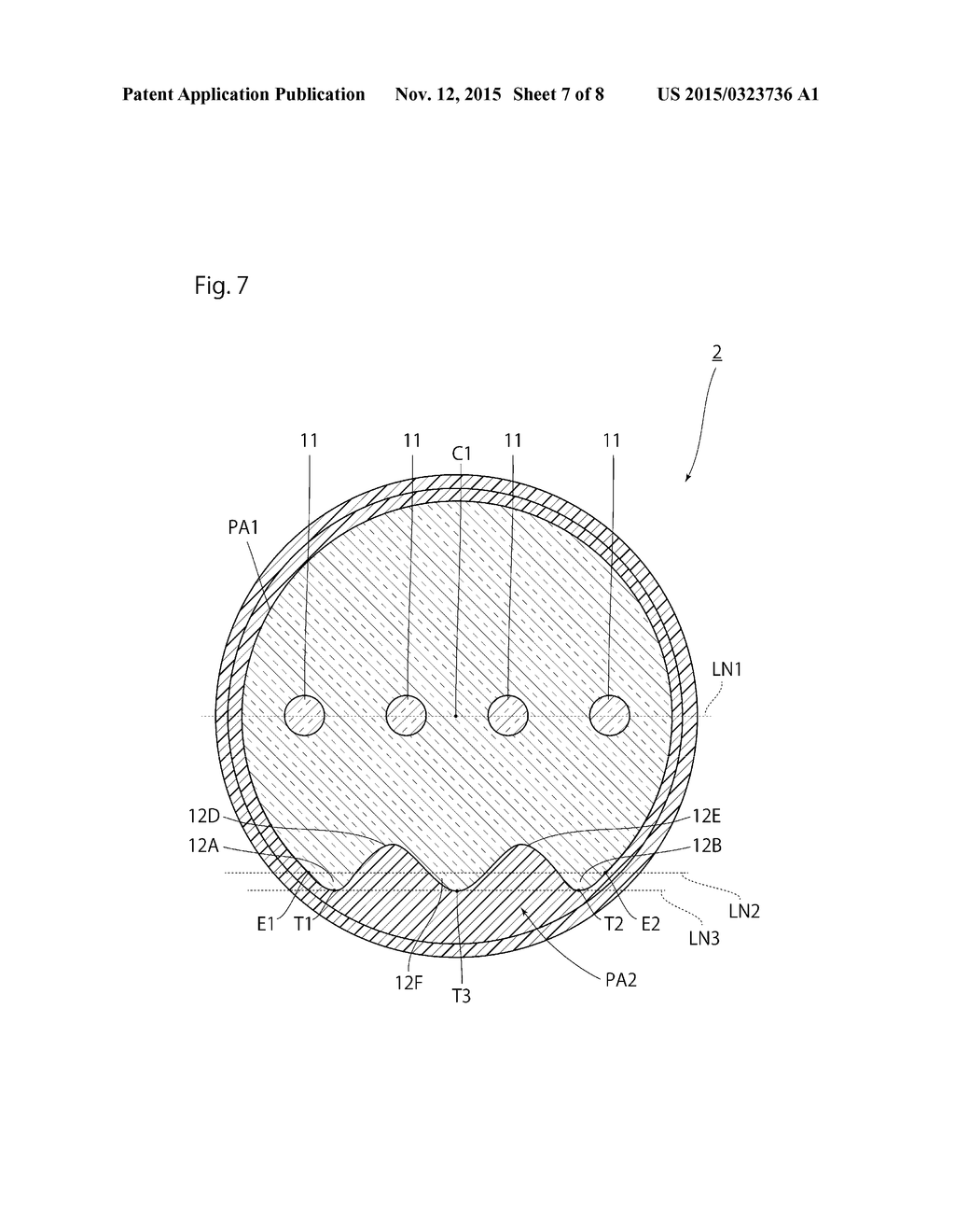 MULTICORE FIBER AND METHOD OF MANUFACTURING THE SAME - diagram, schematic, and image 08