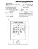 GRAPHICAL USER INTERFACE FOR PRESENTING A MENU OF OPTIONS diagram and image