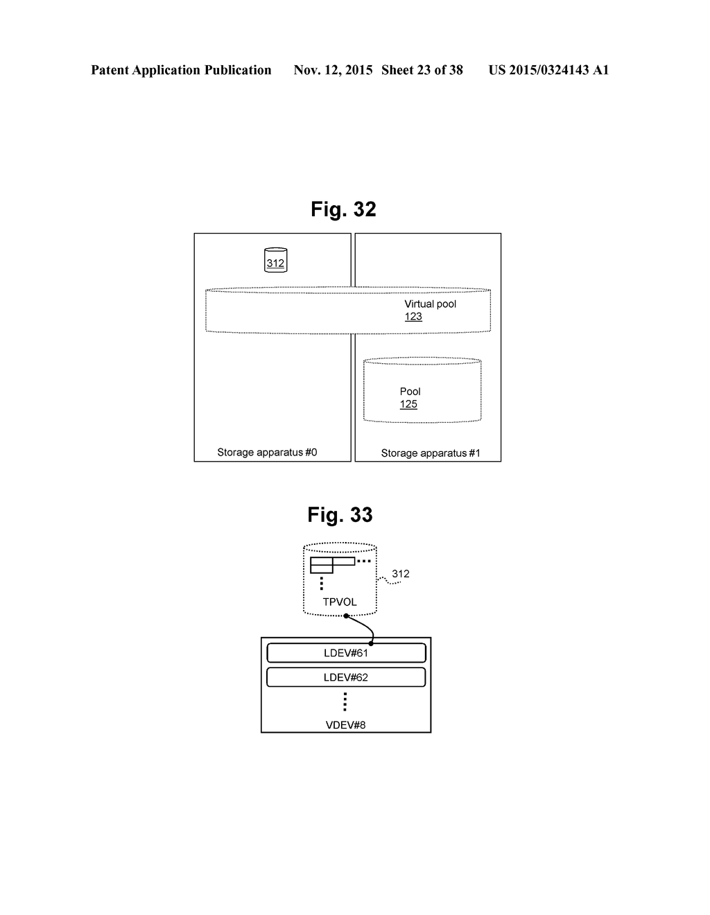 STORAGE SYSTEM INCLUDING MULTIPLE STORAGE APPARATUSES AND POOL     VIRTUALIZATION METHOD - diagram, schematic, and image 24