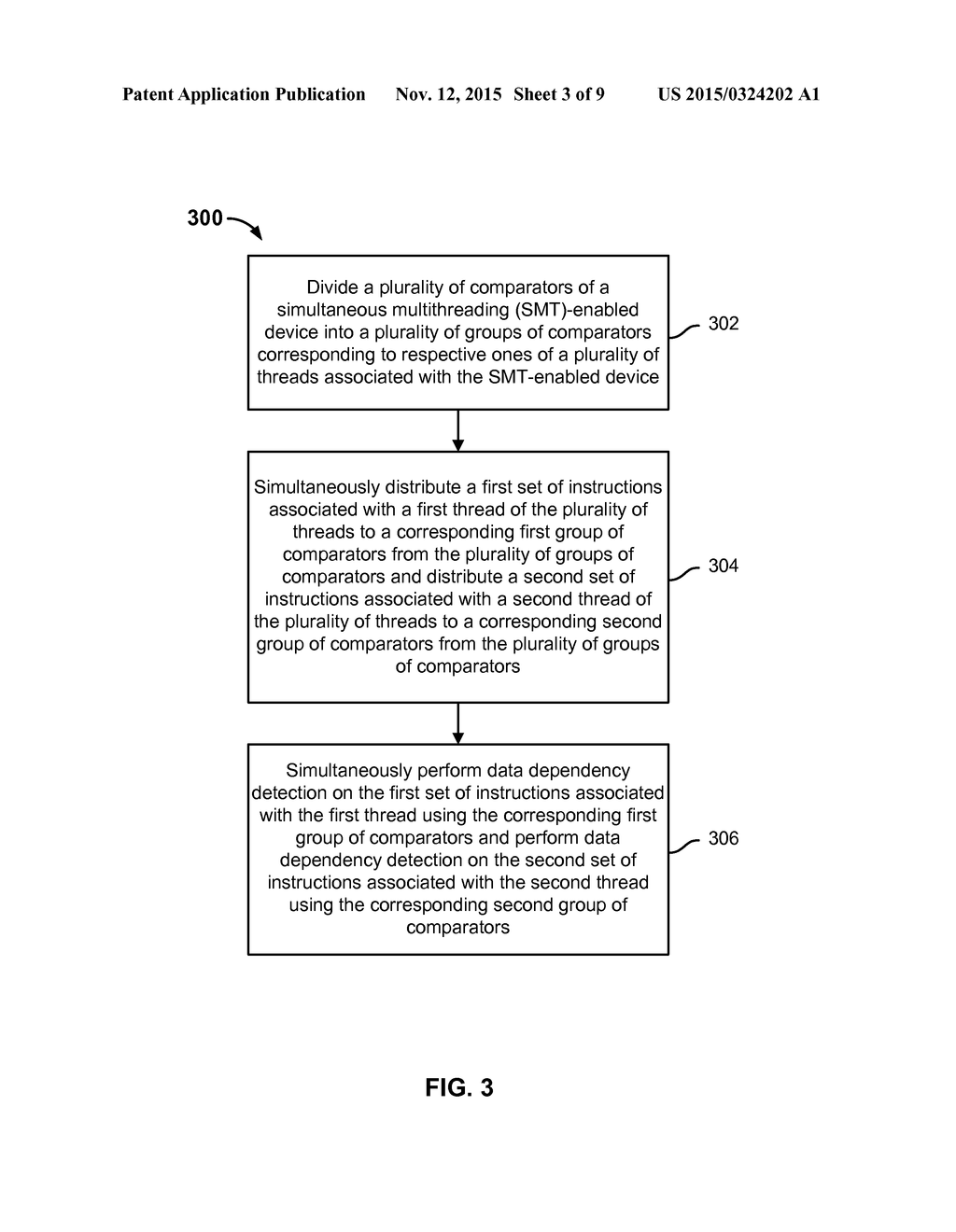 DETECTING DATA DEPENDENCIES OF INSTRUCTIONS ASSOCIATED WITH THREADS IN A     SIMULTANEOUS MULTITHREADING SCHEME - diagram, schematic, and image 04