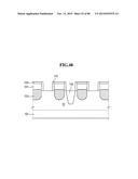 SEMICONDUCTOR DEVICES INCLUDING A DUMMY GATE STRUCTURE ON A FIN diagram and image