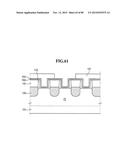 SEMICONDUCTOR DEVICES INCLUDING A DUMMY GATE STRUCTURE ON A FIN diagram and image