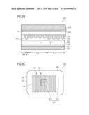 Super Junction Semiconductor Device having Strip Structures in a Cell Area diagram and image