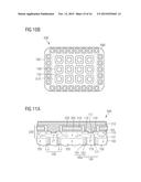 Super Junction Semiconductor Device having Strip Structures in a Cell Area diagram and image