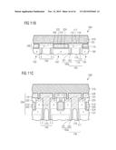 Super Junction Semiconductor Device having Strip Structures in a Cell Area diagram and image