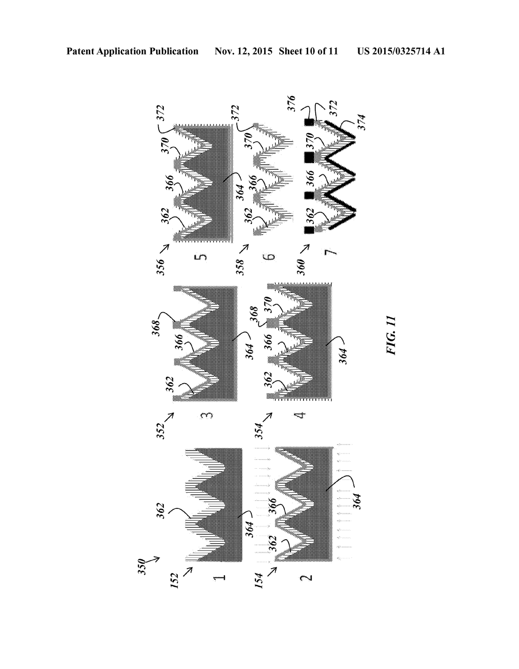 STRUCTURES AND METHODS FOR HIGH-EFFICIENCY PYRAMIDAL THREE-DIMENSIONAL     SOLAR CELLS - diagram, schematic, and image 11