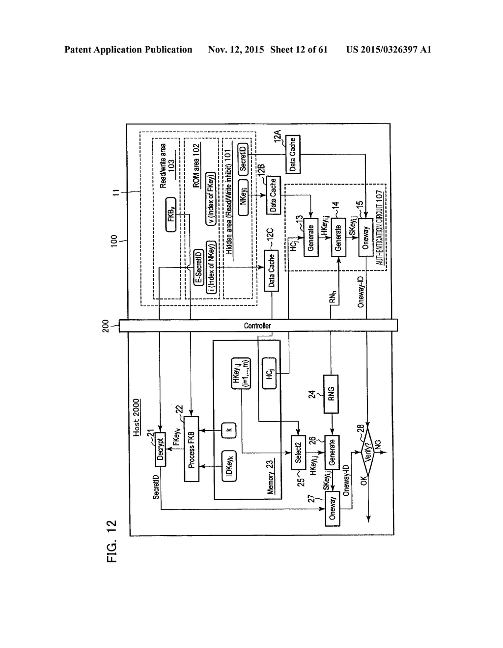 HOST DEVICE AND AUTHENTICATION METHOD FOR HOST DEVICE - diagram, schematic, and image 13