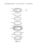 Miniature low profile speaker and case assembly diagram and image