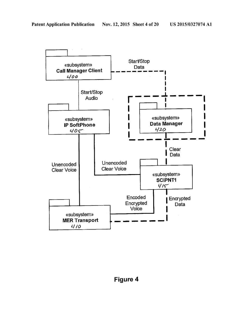 System and Method for Facilitating Secure Voice Communication over a     Network - diagram, schematic, and image 05