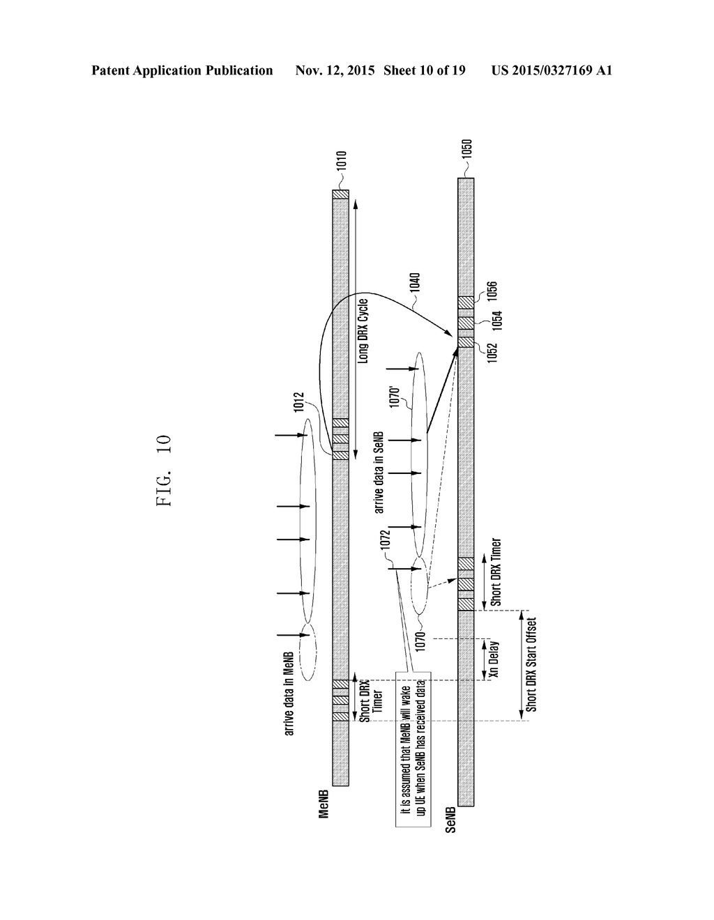 METHOD, USER EQUIPMENT AND BASE STATION FOR CONTROLLING DISCONTINUOUS     RECEPTION (DRX) IN WIRELESS COMMUNICATION SYSTEM - diagram, schematic, and image 11