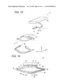 BIOLOGICAL INFORMATION MEASURING DEVICE, MEASURING UNIT OF BIOLOGICAL     INFORMATION MEASURING DEVICE, FINGER ACCOMMODATING UNIT OF BIOLOGICAL     INFORMATION MEASURING DEVICE, AND PULSE OXYMETER diagram and image