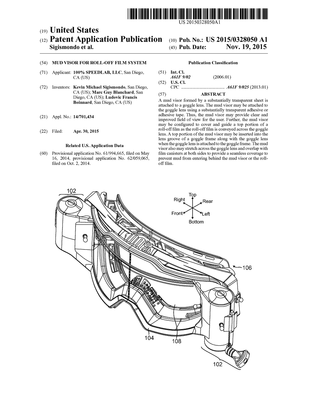 MUD VISOR FOR ROLL-OFF FILM SYSTEM - diagram, schematic, and image 01