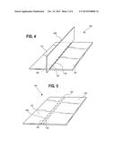 COMPOSITE STRUCTURE WITH A FLEXIBLE SECTION FORMING A HINGE diagram and image