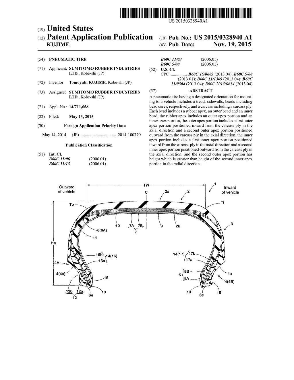 PNEUMATIC TIRE - diagram, schematic, and image 01