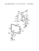 Device for retaining flat, approximately rectangular appliances such as     tablet computers or mobile telephones in the interior of a motor vehicle diagram and image