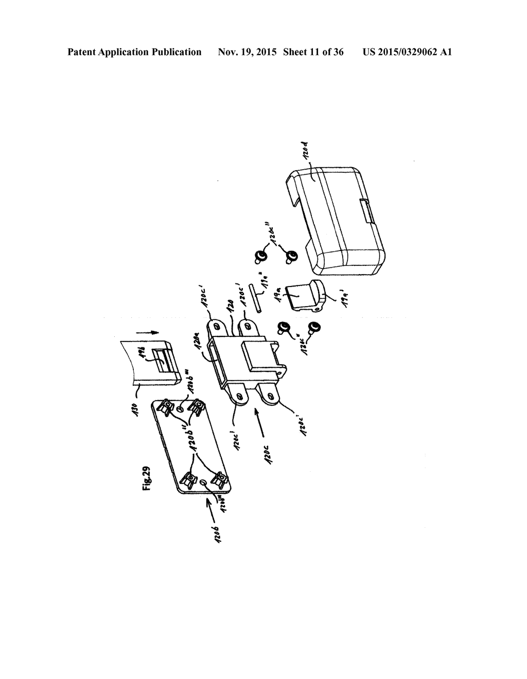 Device for retaining flat, approximately rectangular appliances such as     tablet computers or mobile telephones in the interior of a motor vehicle - diagram, schematic, and image 12