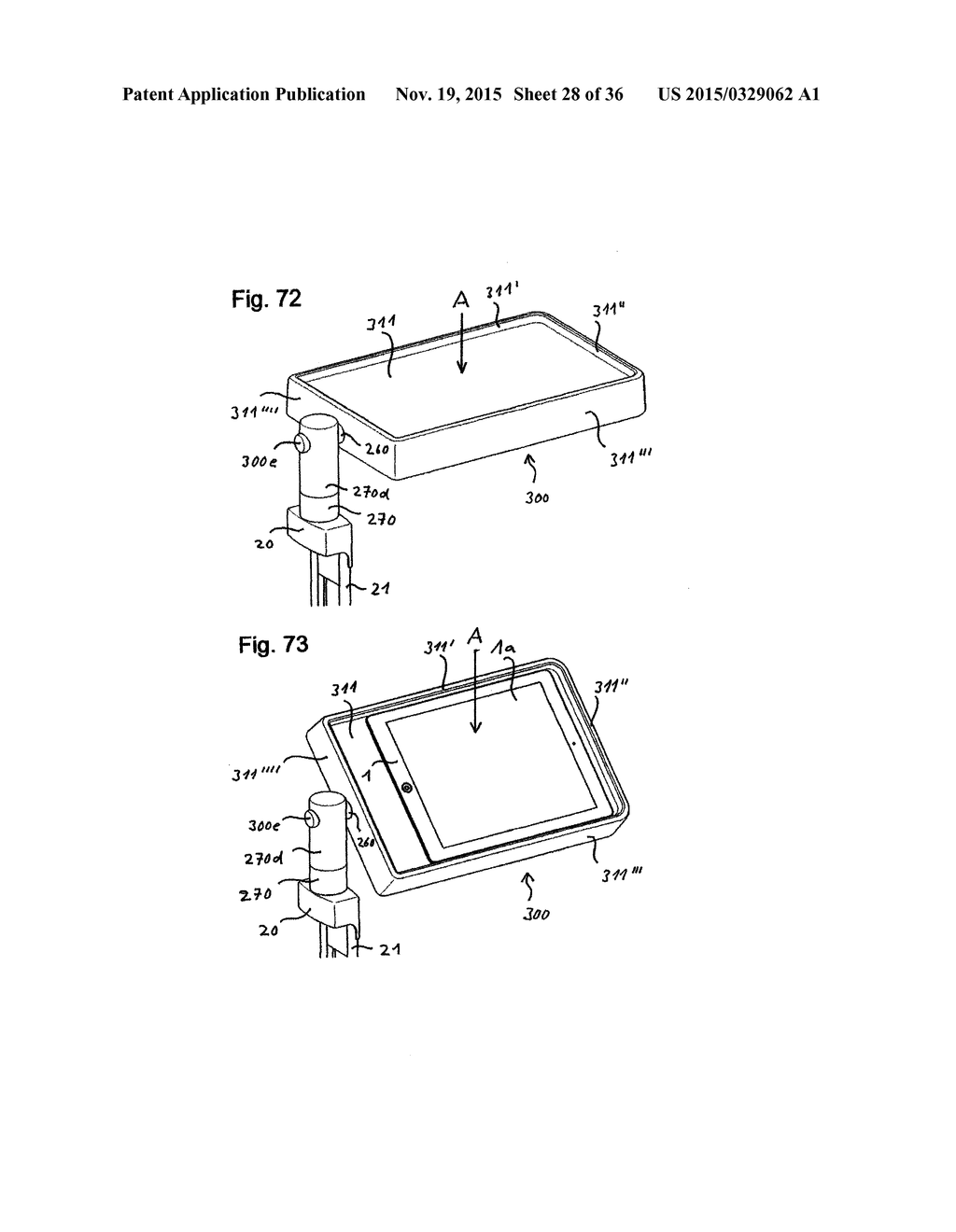 Device for retaining flat, approximately rectangular appliances such as     tablet computers or mobile telephones in the interior of a motor vehicle - diagram, schematic, and image 29