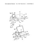 Device for retaining flat, approximately rectangular appliances such as     tablet computers or mobile telephones in the interior of a motor vehicle diagram and image