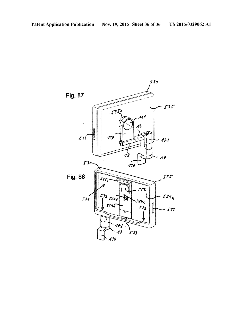 Device for retaining flat, approximately rectangular appliances such as     tablet computers or mobile telephones in the interior of a motor vehicle - diagram, schematic, and image 37