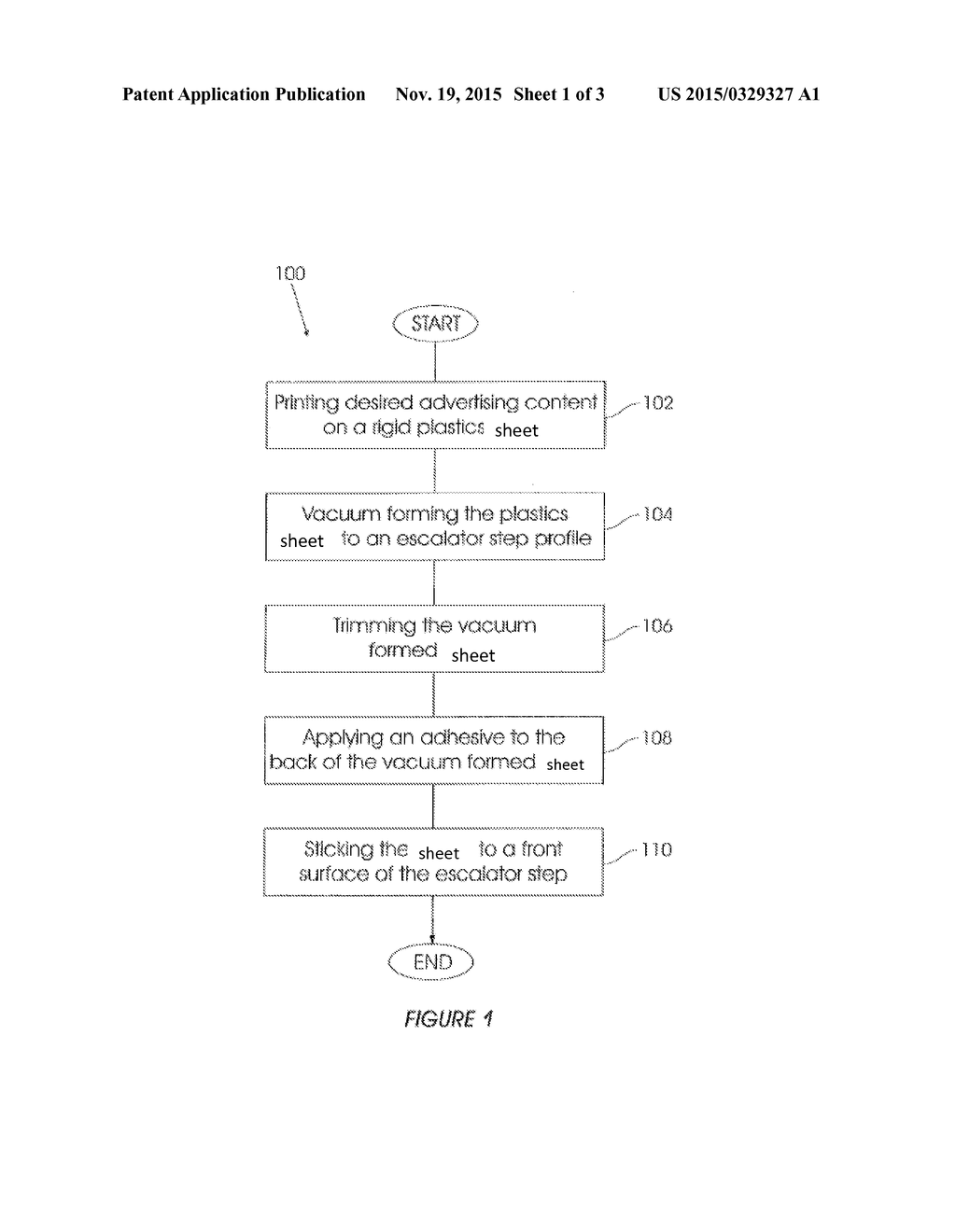 A METHOD OF MANUFACTURING A DISPLAY PANEL, SAID DISPLAY PANEL BEING     OPERABLE TO ENABLE CONTENT TO BE DISPLAYED ON A STEP OF AN ESCALATOR - diagram, schematic, and image 02