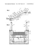 ESCALATOR OR MOVING WALKWAY WITH A TRANSPARENT BALUSTRADE diagram and image