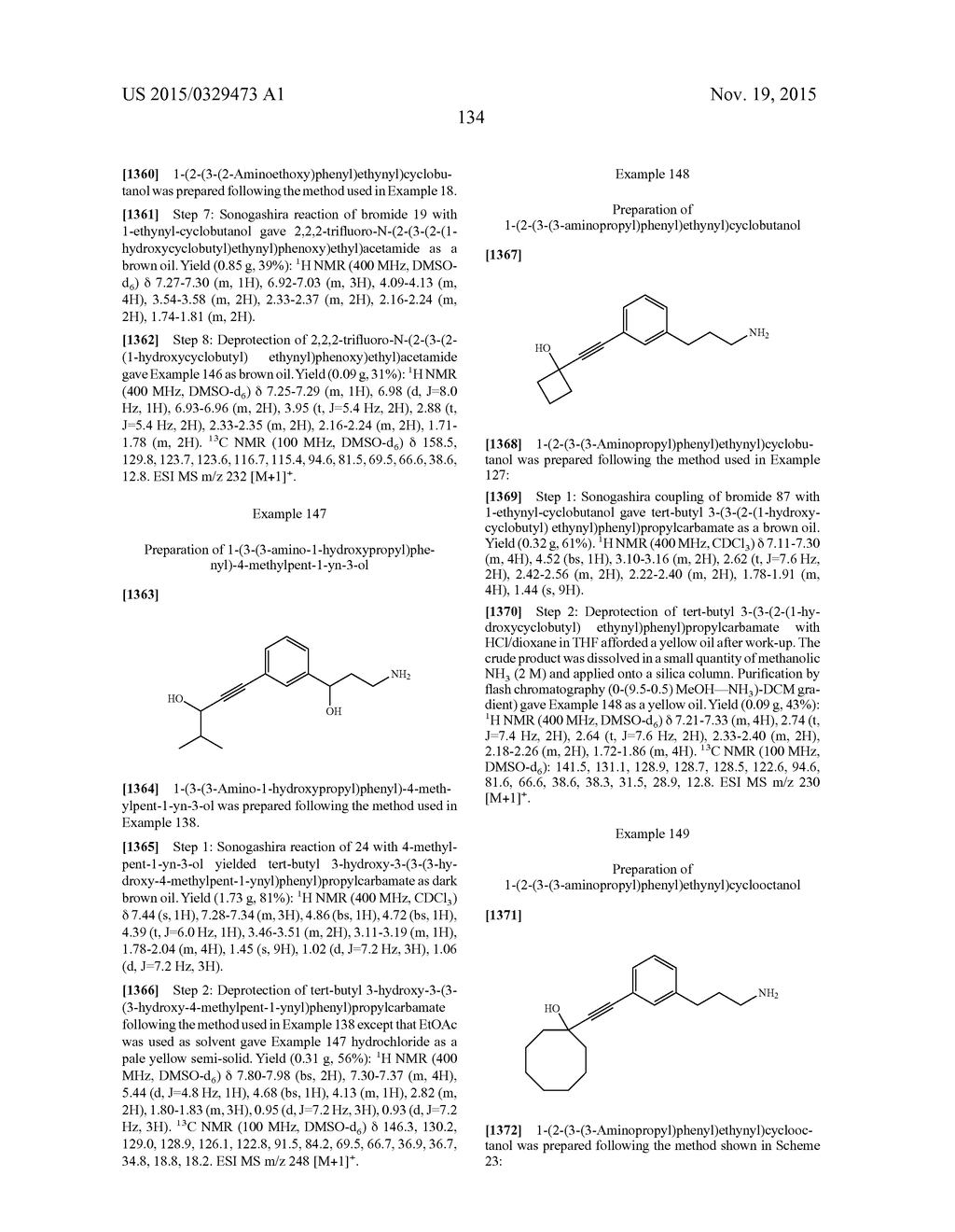 ALKYNYL PHENYL DERIVATIVE COMPOUNDS FOR TREATING OPHTHALMIC DISEASES AND     DISORDERS - diagram, schematic, and image 149