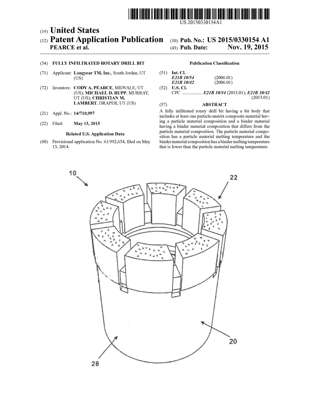 FULLY INFILTRATED ROTARY DRILL BIT - diagram, schematic, and image 01